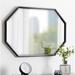 Kate And Laurel Modern & Contemporary Beveled Accent Mirror in Black | 25.5 H x 37.5 W x 1.5 D in | Wayfair 215369