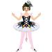 The Holiday Aisle® Harlequin Doll Dancer Pull Puppet Hanging Figurine Ornament Ceramic/Porcelain in Black/Brown/Pink | 6 H x 2 W x 2 D in | Wayfair