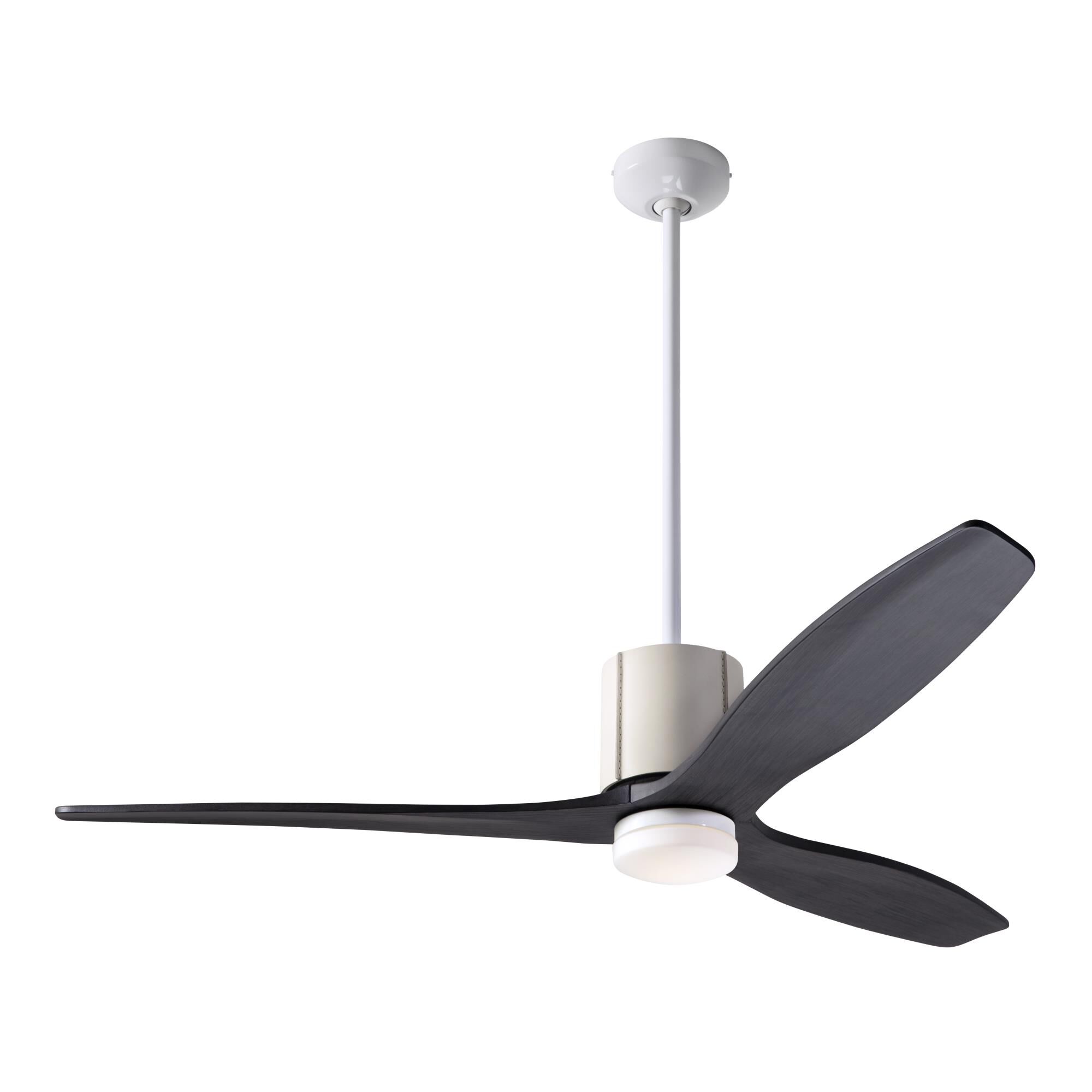 Modern Fan Company Leatherluxe 54 Inch Ceiling Fan with Light Kit - LLX-GWIV-54-EB-271-CC