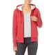 Amazon Essentials Damen Sherpa-gefütterte Fleece-Kapuzenjacke mit durchgehendem Reißverschluss (erhältlich in Übergröße), Rot Meliert, XS