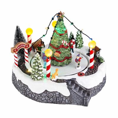 BUTLERS - WINTER WONDERLAND Spieluhr Schlittschuhbahn Höhe 18cm Babybad 1 ct