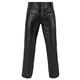FNine Genuine Leather Full Grain Motorbike Leather Pants, Motorcycle Style, 42 Inches Waist, Black