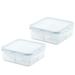 LocknLock Purely Better 2 Container Food Storage Set Plastic | 2.4 H x 6.1 W x 6.1 D in | Wayfair 09226