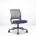 Via Seating Reset Armless Task Chair Upholstered in Gray/Blue/Black | 36.8 H x 27 W x 29.5 D in | Wayfair 810061171096