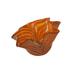 Ivy Bronx Eakin Glass Abstract Decorative Bowl Glass & Crystal in Orange | 10.2362 H x 13.3858 W x 14.1732 D in | Wayfair