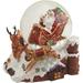 Northlight Seasonal 5.5" Santa on His Sleigh w/ Reindeer Musical Christmas Snow Globe Resin/Glass/Mercury Glass | 6 H x 6.5 W x 6.5 D in | Wayfair