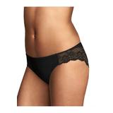 Plus Size Women's Comfort Devotion Lace Back Tanga Panty by Maidenform in Black (Size 5)