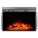 Orren Ellis Electric Fireplace Insert in Black | 14.25 H x 25 W x 5 D in | Wayfair AEC79E52ED904C01B7EDAEEC90F641F0