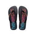 Havaianas Unisex Top Logomania Print Flip flops, Neuer Graphit 33/34 EU