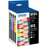 Epson T812 High Capacity Black and Standard Capacity Color Combo Pack T812XL-BCS