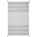 Gray/White 27 x 0.25 in Area Rug - Sand & Stable™ Cumberland Striped Hand-Woven Flatweave Gray/Ivory Area Rug | 27 W x 0.25 D in | Wayfair