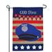 JEC Home Goods Police Hat GBA 2-Sided 1'6 x 1 ft.Garden flag in Blue/Brown | 18 H x 12.5 W in | Wayfair GF19002-0