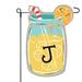 JEC Home Goods Mason Jar 2-Sided 1'6 x 1 ft.Garden flag in Blue/Yellow | 18 H x 12.5 W in | Wayfair GF24003-J