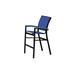 Telescope Casual Bazza Stacking Patio Dining Chair Sling in Black | 43.5 H x 26.5 W x 26.5 D in | Wayfair ZQ8870D01