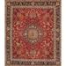 Brown/Red 84 x 0.35 in Indoor Area Rug - Bungalow Rose Oriental Red/Brown Area Rug Polyester/Wool | 84 W x 0.35 D in | Wayfair