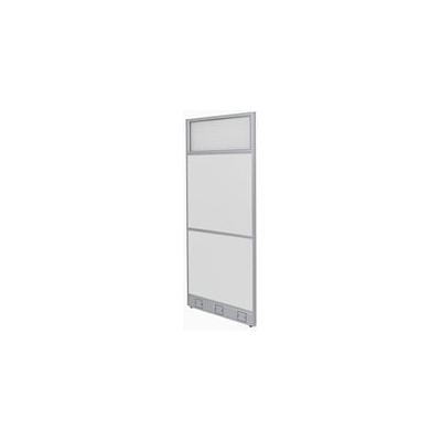 24"W x 67"H Washable White Laminate Single Raceway Panel w/Glass Window