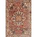 Brown/Red 0.35 in Indoor Area Rug - Bungalow Rose Oriental Red/Beige/Brown Area Rug Polyester/Wool | 0.35 D in | Wayfair