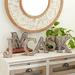 Bungalow Rose 6 Piece Letter Block Set Wood in Brown/Gray | 8.7 H x 18 W x 1.75 D in | Wayfair A435464D89C94958AE4CD88E35ED0850