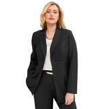 Plus Size Women's Bi-Stretch Blazer by Jessica London in Black (Size 26 W) Professional Jacket