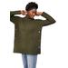 Plus Size Women's Side Button Turtleneck Sweater by ellos in Deep Olive (Size 26/28)