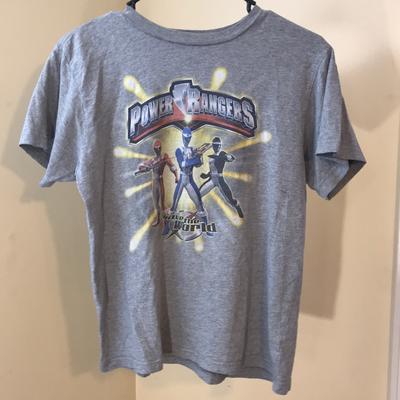 Disney Shirts & Tops | Gray Power Rangers Tee | Color: Gray/Red | Size: Lb
