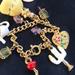 Disney Jewelry | Disney Belle Charm Bracelet Girls Vintage Beauty | Color: Gold/Yellow | Size: Os