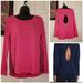 Adidas Tops | Adidas Long Sleeve Open Back Tee | Color: Pink | Size: L