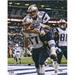 Tom Brady & Rob Gronkowski New England Patriots Autographed 16" x 20" On Back Celebration Photograph