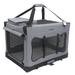 Mr. Peanut's Soft Sided Portable Pet Crate Polyester in Gray | 17 H x 18 W x 24 D in | Wayfair 4O-220S-CPAU