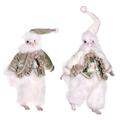 Vickerman 659410 - 7.5" Jewel-Tide Squirrel Orn Asst 2/Box (KV200521) Christmas Figurine Decorations