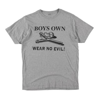 Boy's Own Productions - Wear No Evil Tee Grey Black - XXL