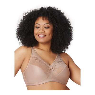 Plus Size Women's Full Figure Plus Size Magiclift Minimizer Bra Wirefree #1003 Bra by Glamorise in Cafe (Size 48 D)