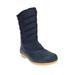 Extra Wide Width Women's Illia Cold Weather Boot by Propet in Navy (Size 8 WW)