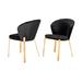 Everly Quinn Chorleywood Side Chair Upholstered/Velvet in Black | 31 H x 24 W x 23 D in | Wayfair 6F43F0D47783490B929D824868DD2A88