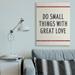Red Barrel Studio® Do Things w/ Great Love Red Bistro Stripe by Daphne Polselli - Graphic Art Print Canvas in White | 48 H x 36 W x 1.5 D in | Wayfair