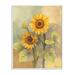 Rosalind Wheeler Sunflower Bloom Soft Yellow Summer Petals by Albena Hristova - Graphic Art Print Wood in Brown | 19 H x 13 W x 0.5 D in | Wayfair