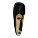 Bungalow Rose Elzey Gabonese Wood Mask Wall Décor in Black/Brown/Red | 14.25 H x 4.3 W in | Wayfair 70EB60931A2643749C2D854F5F6CD721