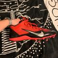 Nike Shoes | Nike Men’s Cleats | Color: Black/Red | Size: 12