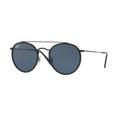 Ray-Ban RB3647N Round Double Bridge Sunglasses Black Frame Grey Lenses 002/R5-51