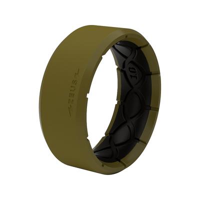 Groove Life Men's Zeus EDGE Ring Silicone, Olive Drab/Black SKU - 968350