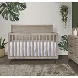 Evolur Stilnovo 4-in-1 Convertible Crib, Metal in Gray/Brown | 47 H x 30.25 W in | Wayfair 927-WOG