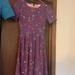 Lularoe Dresses | Lularoe Amelia Dress | Color: Pink/Purple | Size: Xxs