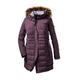 STOY Damen WMN Quilted PRK A Parka In Daunenoptik Mit Abzippbarer Kapuze, aubergine, 46