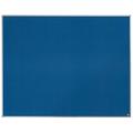 Nobo Felt Noticeboard, 1500 x 1200 mm, Aluminium Trim, Corner Wall Mounting, Essence Range, Blue, 1915456