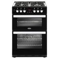 Belling Cookcentre 60DF 60cm Double Oven Dual Fuel Cooker - Black