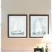 Longshore Tides Soft Sailboat III - 2 Piece Picture Frame Painting Print Set on Paper in Gray/White | 16 H x 38 W x 1.5 D in | Wayfair