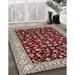 Gray/Red 60 x 0.35 in Indoor Area Rug - Bloomsbury Market Melini Traditional Red/Gray Area Rug Polyester/Wool | 60 W x 0.35 D in | Wayfair
