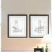 Latitude Run® Suspension Bridge II - 2 Piece Picture Frame Painting Print Set on Paper in Gray/White | 20 H x 16 W x 1 D in | Wayfair