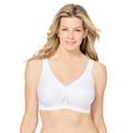 Plus Size Women's Glamorise® Magic Lift® Medium-Impact Wireless Sport Bra 1005 by Glamorise in White (Size 46 C)