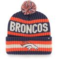 Men's '47 Navy Denver Broncos Bering Cuffed Knit Hat with Pom